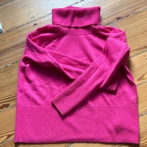 Athleta Fuchsia Turtleneck Aspen Sweater